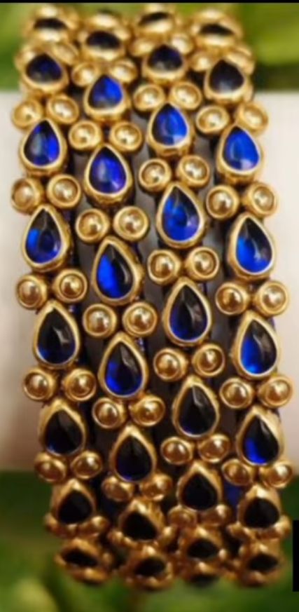 Blue Sapphire Kundan