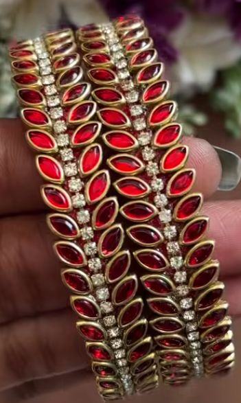 Pink Ruby Kundan