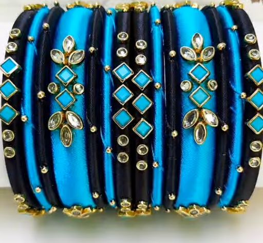 Turquoise Kundan Stack