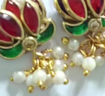 Lotus Purple Jhumka